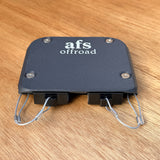 Double Anderson Plug Surface Mount mounted with Anderson plugs installed