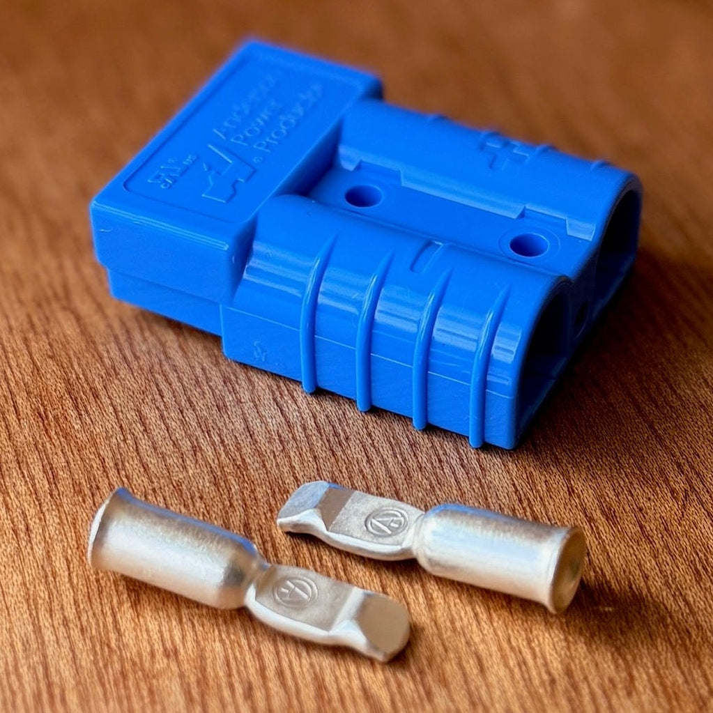 Genuine Anderson SB50 plug kit in blue, 50A connector