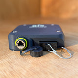 Starlink RJ45 and Anderson plug surface mount with both protective caps open