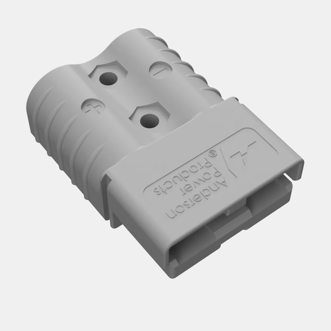 Anderson SB120 plug on light grey background