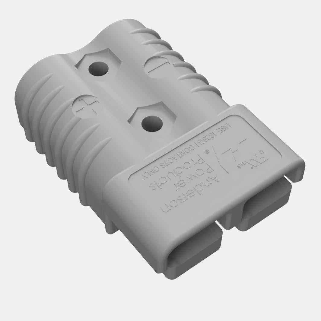 Anderson SB175 plug on light grey background