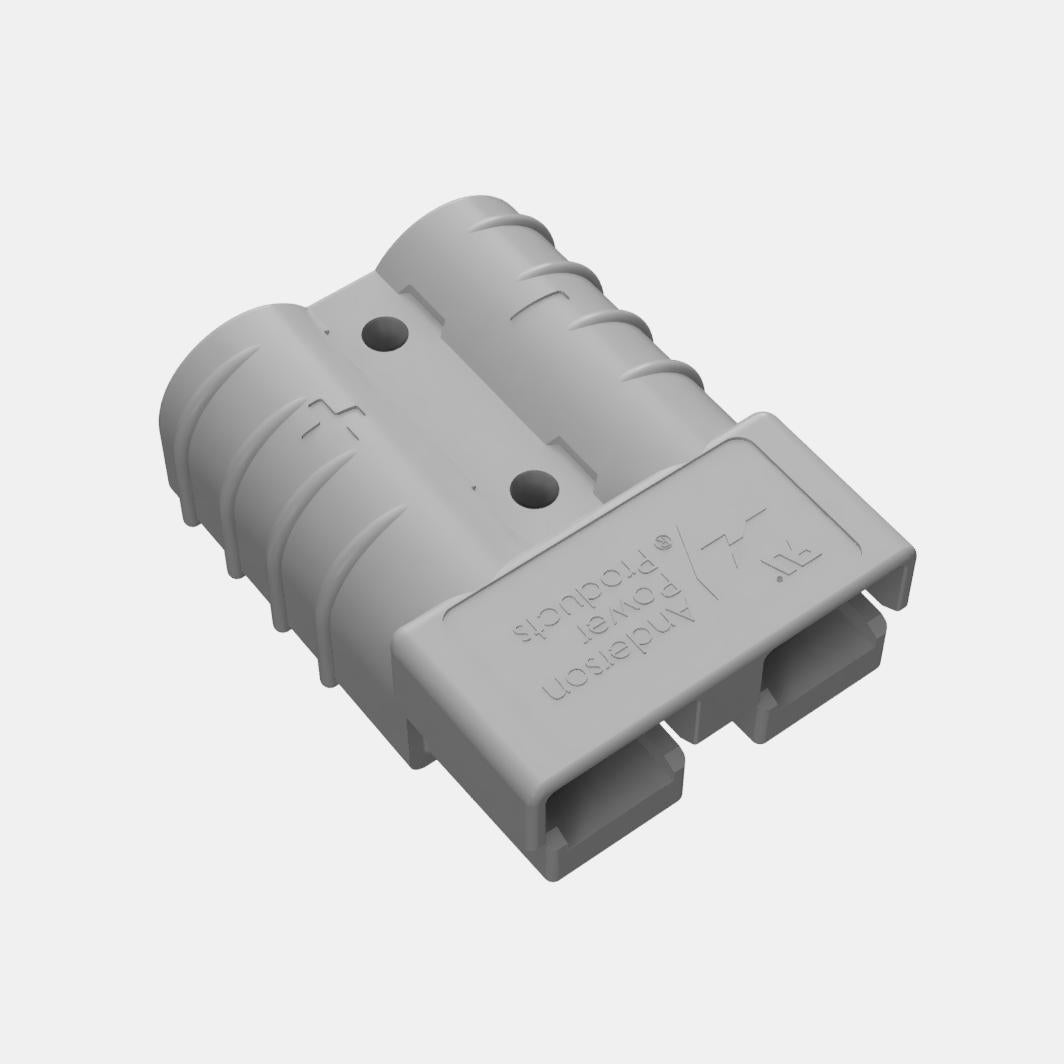 Grey Anderson SB50 plug on light grey background
