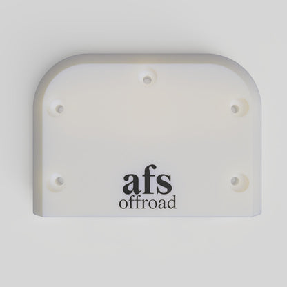 White double Anderson plug surface mount kit for caravan and 12V electrical installations