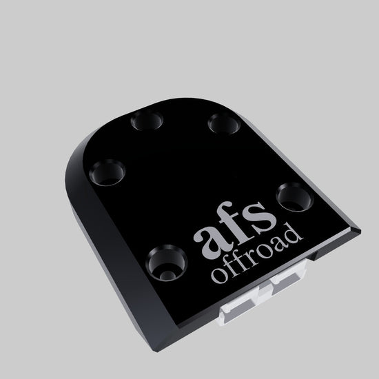 3D model of single Anderson plug surface mount kit showing low-profile mounting design