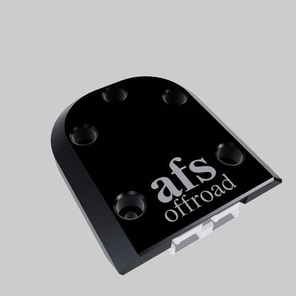 3D model of single Anderson plug surface mount kit showing low-profile mounting design